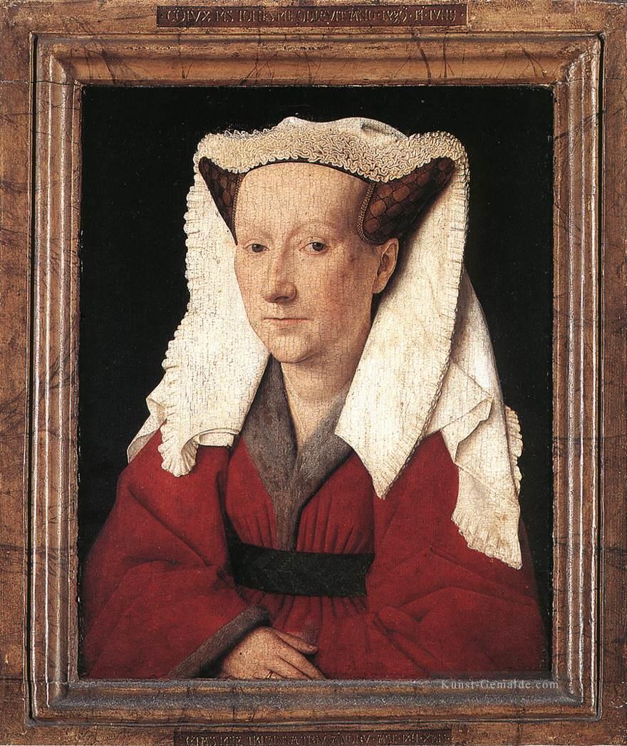 Porträt von Margareta van Eyck Renaissance Jan van Eyck Ölgemälde